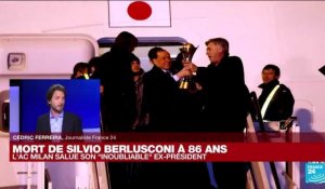Mort de Silvio Berlusconi : l'AC Milan "profondément attristé"