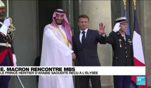 Rencontre MBS-Macron : les images de l'arrivée du prince héritier d'Arabie saoudite à l'Élysée