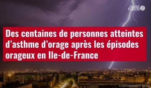 VIDÉO. Des centaines de personnes atteintes d’asthme d’orage après les épisodes orageux en Ile-de-France