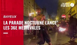 VIDÉO. La parade nocturne des Médiévales de Bayeux attire des milliers de spectateurs