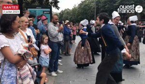 VIDEO. Nantes a sa grande parade de bagadou et cercles celtiques aux Jeux de Bretagne