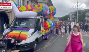 VIDÉO. 2 500 personnes défilent à Quimper pour la Queer Amann 2023