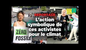 L'action de Greta Thunberg et des militants écologistes contre le « Sommet du greenwashing »