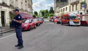 Incendie de la boulangerie Sarazin à Soissons, le lendemain