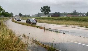 Weppes: routes inondées à Herlies et Fromelles
