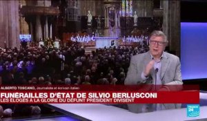 Funérailles d'État : les éloges à la gloire de Silvio Berlusconi divisent