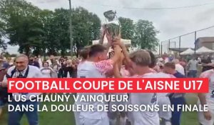 Football : l’US Chauny, vainqueur dans la douleur de Soissons en finale de la Coupe de l’Aisne U17