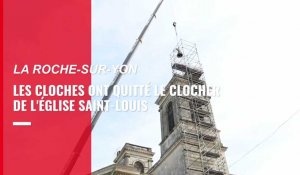 À La Roche-sur-Yon, les cloches de l'église Saint-Louis sont descendues du clocher 