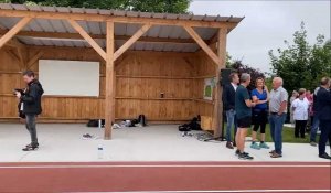 Saint-Pol-sur-Ternoise : inauguration de la nouvelle piste d'athlétisme du lycée Châtelet