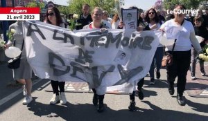 VIDÉO. Corps retrouvé calciné à Angers : un hommage rendu à Devy lors d’une marche blanche 