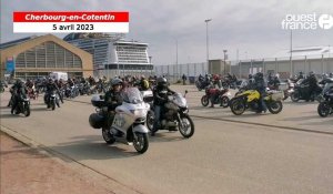 VIDÉO. À Cherbourg, les Motards en colère partent vers Saint-Lô contre le contrôle technique moto