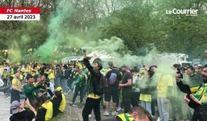 VIDÉO. Coupe de France : les supporters du FC Nantes se massent déjà au Parc de la Légion d’Honneur