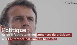 Politique : Ce qu’il faut retenir des annonces de Macron à la Conférence national du handicap 