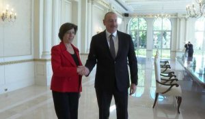 Catherine Colonna rencontre le président Aliev au premier jour de sa tournée dans le Caucase