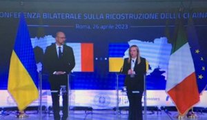L'Italie et l'Ukraine se retrouvent pour un sommet sur la reconstruction du pays