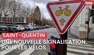 De nouvelles signalisations pour la circulation à vélo à Saint-Quentin