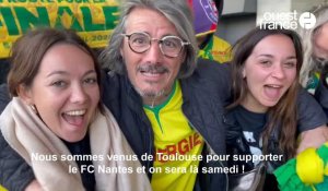 Coupe de France.  Des vrais Toulousains de Toulouse qui supportent le FC Nantes