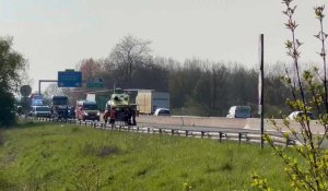 Un accident sur l’A26 à Béthune ce mardi après-midi