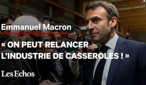 « C’est pas les casseroles qui feront avancer la France », dit Emmanuel Macron en Alsace