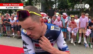 VIDÉO. Tour de France : « On a manqué de réussite avec Jakobsen à Bayonne », explique Rémi Cavagna 