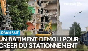 Nogent-sur-Seine : un bâtiment démoli pour accueillir le nouveau parking du dojo