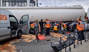 À Billy-Montigny, un camion-citerne percute une camionnette en centre-ville, aucun blessé à déplorer