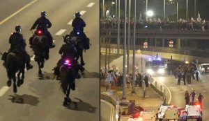 Israël: la police utilise des canons à eau pour disperser des manifestants sur une autoroute