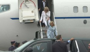 Jill Biden et Brigitte Macron arrivent à Dinard