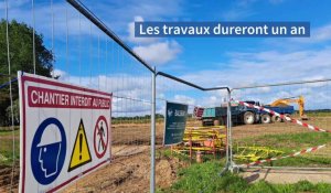 FECAMP : chantier à Angerville-la-Martel