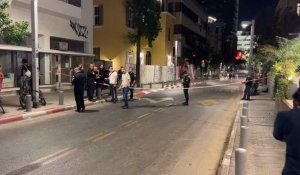Tel Aviv : images du lieu de l'"attentat" présumé après qu'un homme a été blessé
