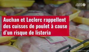 VIDÉO. Auchan et Leclerc rappellent des cuisses de poulet à cause d’un risque de listeria