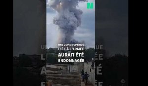 Les images de l'énorme explosion dans une usine près de Moscou