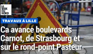 Travaux à Lille : c’est terminé à la porte d’Arras, ça avance boulevards Carnot, de Strasbourg, et sur le rond-point Pasteur