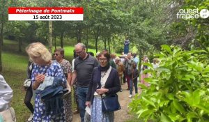 VIDÉO. Les pèlerins marchent dans leur parc des Oblats à Pontmain