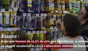France: Avec une hausse de 11,3% du prix des fournitures scolaires, l’exécutif revalorise et verse l’allocation rentrée ce mercredi 