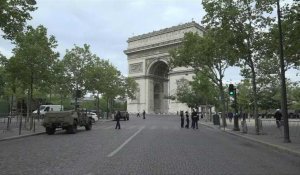 Autour de l'Arc de Triomphe, le défilé du 14-Juillet se prépare