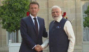 Macron reçoit le Premier ministre indien à l'Elysée