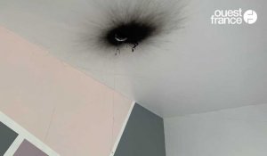 En Maine-et-Loire, la foudre a troué le plafond dans une maison