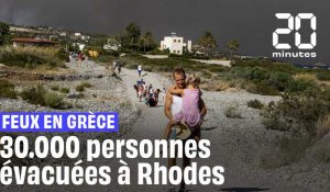  Incendies en Grèce : 30.000 personnes évacuées sur l'île de Rhodes à cause des feux 