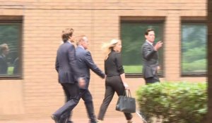 Images de l'acteur Kevin Spacey sortant du tribunal à Londres