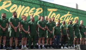 Mondial-2023 de rugby: une cérémonie de départ pour les Springboks à Johannesburg