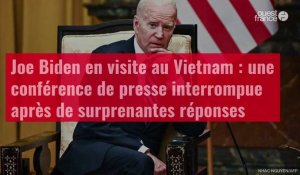 VIDÉO. Joe Biden en visite au Vietnam : une conférence de presse interrompue après de surp