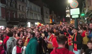 Fan zone à Lens : coup de sifflet final et chants des supporters