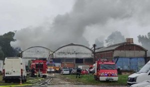 Incendie dans un garage de Berthecourt (Oise)