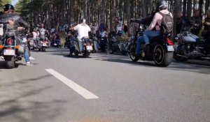 La grande parade des Harley sous le signe de la bénédiction à Hardelot
