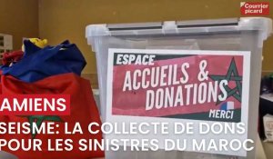 La collecte de dons pour les sinistrés du Maroc à Amiens