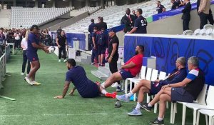 XV de France : entraînement des Bleus avant France - Uruguay