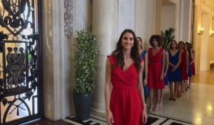Les 13 candidates au titre de Miss Champagne-Ardenne conviées à la mairie de Reims