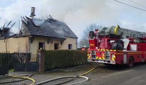 Incendie à Fontaine-lès-Vervins