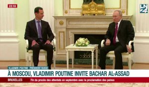 A Moscou, Vladimir Poutine invite Bachar Al-Assad